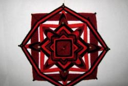 Wicker mandala ojo de dios