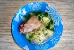 Chicken soup in a slow cooker