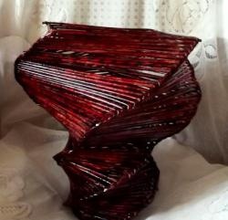 Large spiral paper vine vase