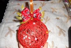 Ball of thread - Christmas tree decoration