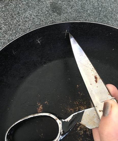 New mirror from an old frying pan