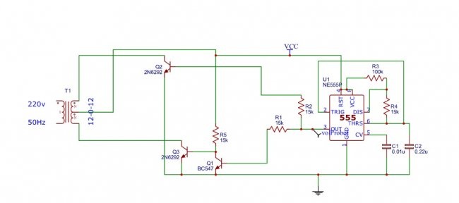 Simple inverter 12V - 220V 50Hz