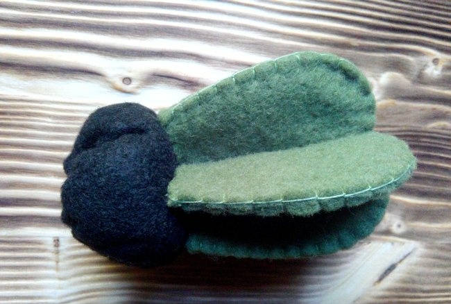 Felt cactus in a pot