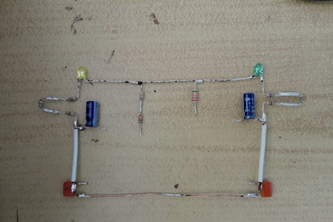 Simple flasher for two LEDs