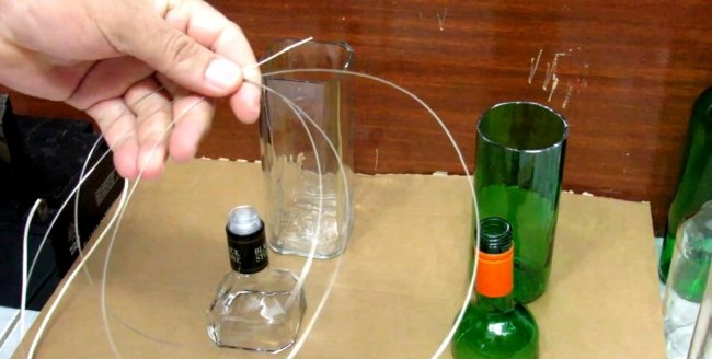 How to cut a glass bottle