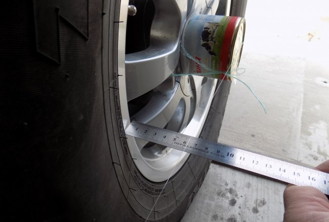 DIY car wheel alignment