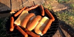 BBQ grill made from car wheels