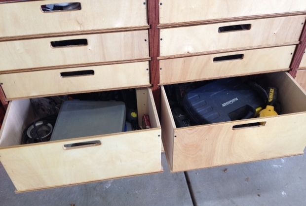 Simple desk with drawers