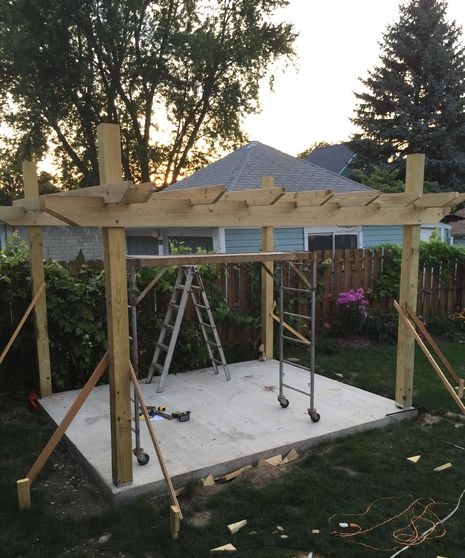 Outdoor gazebo for the garden