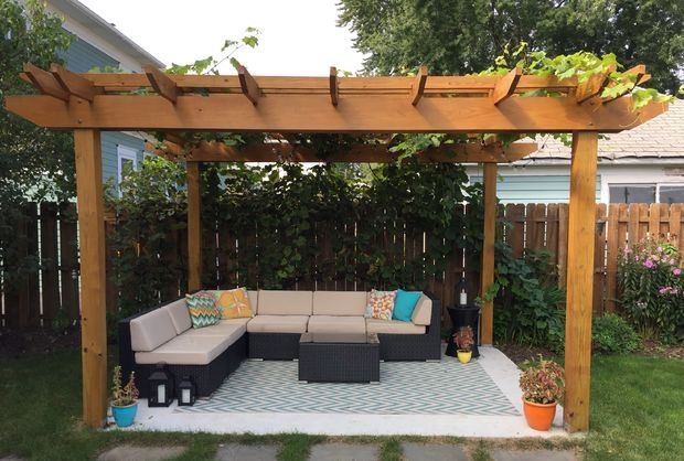 Outdoor gazebo for the garden