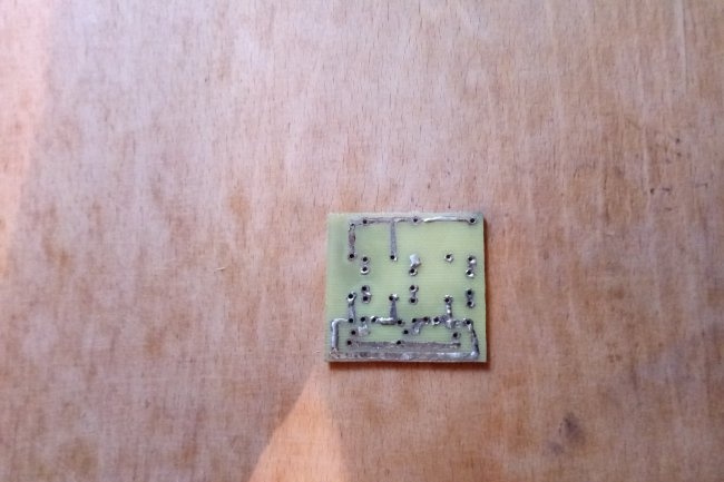 A simple way to make printed circuit boards without LUT