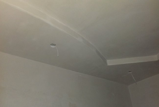 DIY plasterboard ceiling