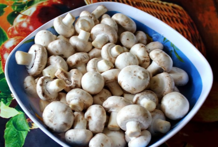 Quick recipe for marinated champignons