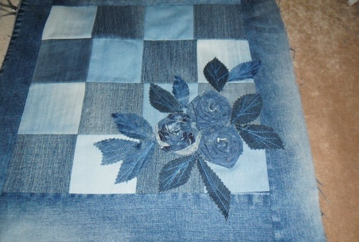 Pillowcases made from old jeans