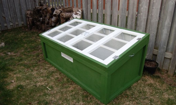 Greenhouse made from old windows