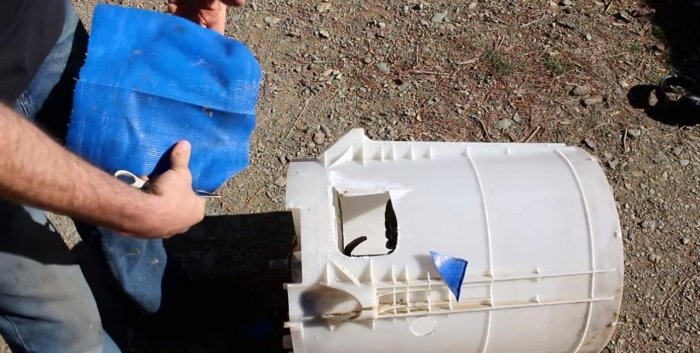 Hydro turbine electric generator from an old washing machine