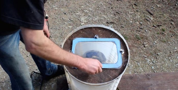 Hydro turbine electric generator from an old washing machine