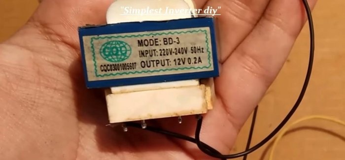 The simplest inverter from a motor