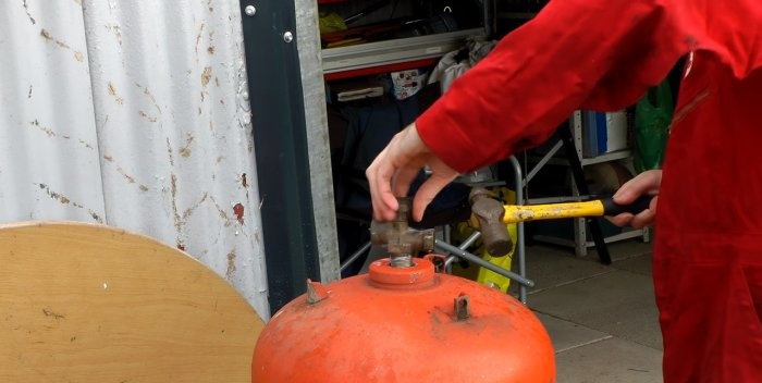 Jet stove from a gas cylinder