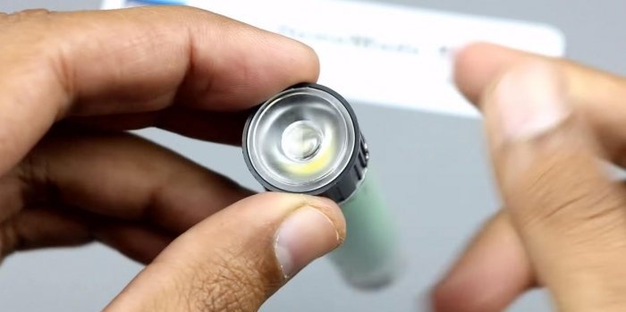 Homemade super bright mini LED flashlight