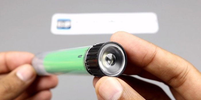 Homemade super bright mini LED flashlight