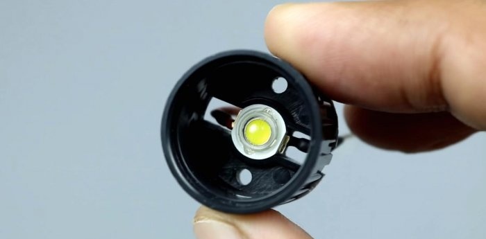 Homemade super bright mini LED flashlight