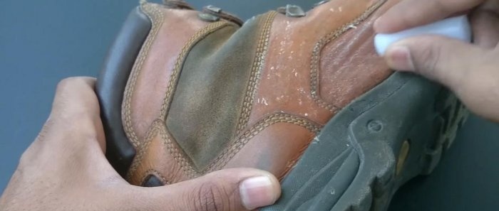 Water-repellent coating for shoes