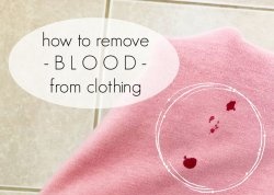 How to remove blood from clothes