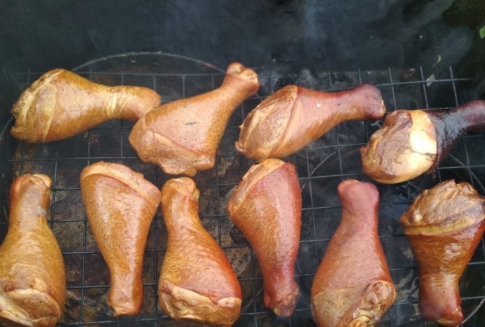 Smoked chicken drumstick recipe with photo