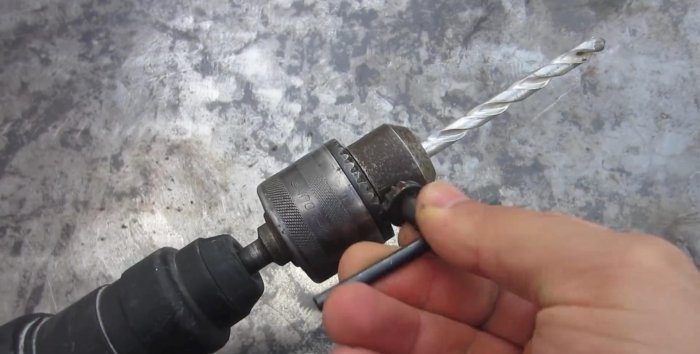 Making a convenient key for the drill chuck