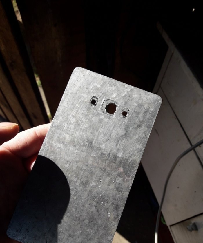 Hard steel phone case