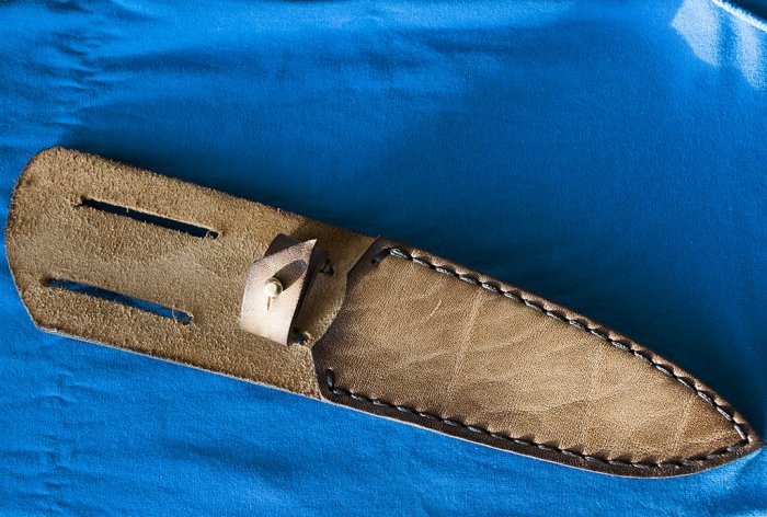 How to sew a knife sheath