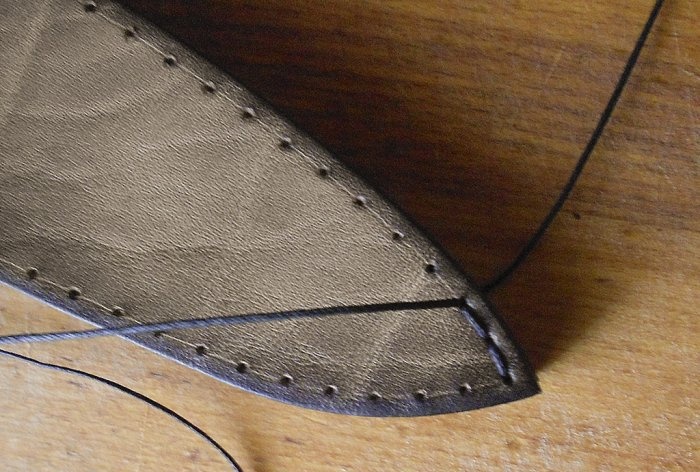 How to sew a knife sheath