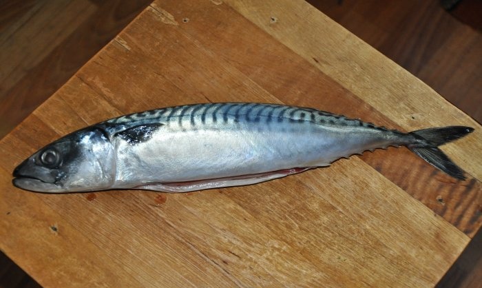 Baked mackerel