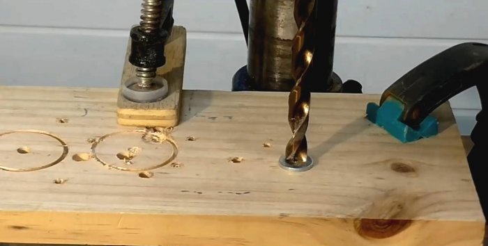 How to drill a washer straight