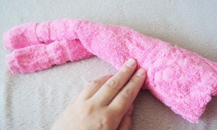 How to make a bear from a towel