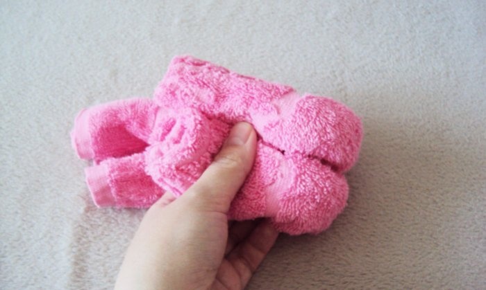 How to make a bear from a towel