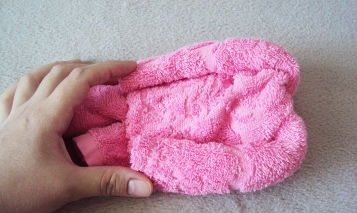 How to make a bear from a towel