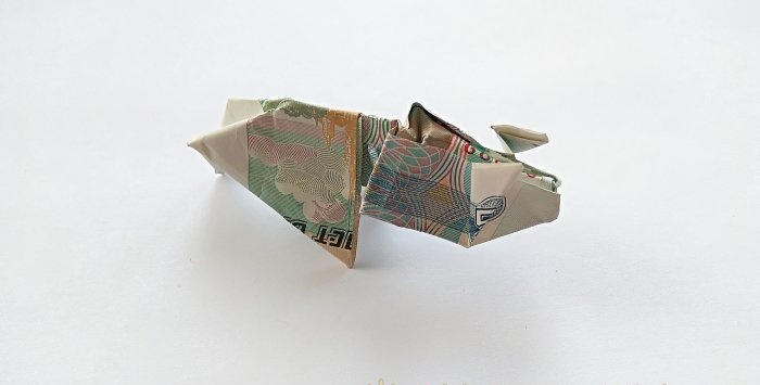 Pig from a banknote