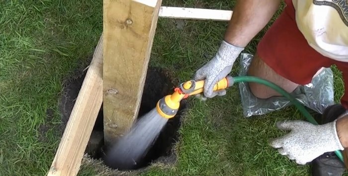 A quick way to install poles