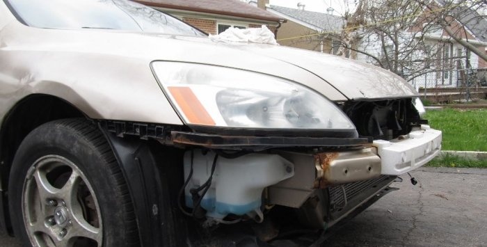 Repairing a cracked bumper