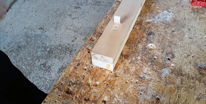 How to hide a self-tapping screw in wood