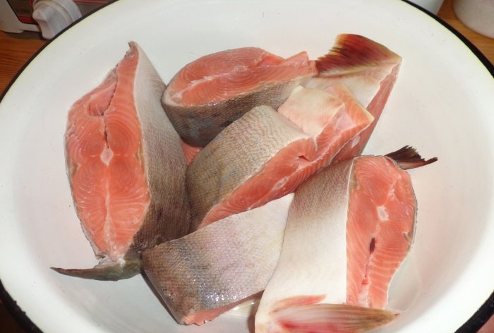 Lightly salted pink salmon - Step-by-step salting recipe