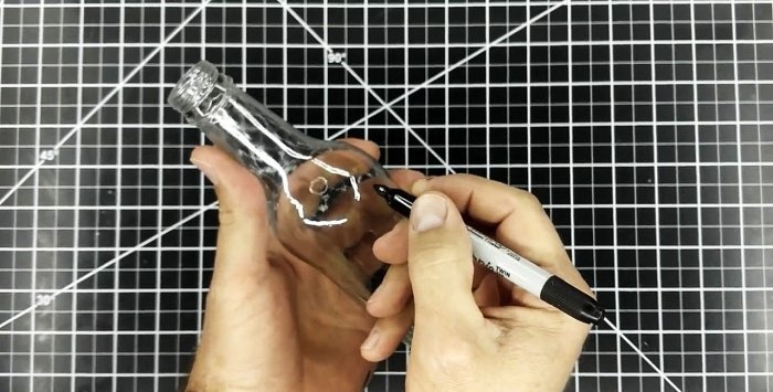 How to make any hole in a bottle using a soldering iron