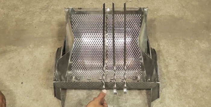 Brazier from a washing machine drum