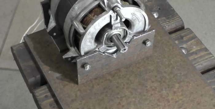 Grinder from a washing machine engine