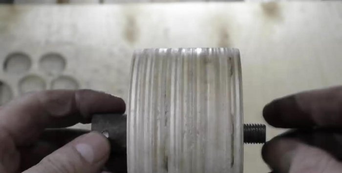 Grinder from a washing machine engine