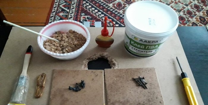 How to repair a hole in chipboard