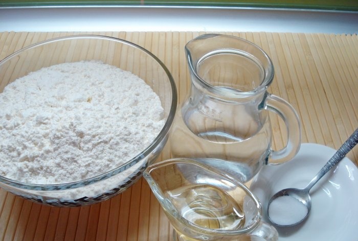 Thin Armenian lavash in the oven