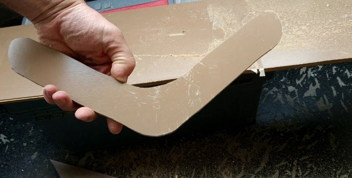 Boomerang from leftover laminate